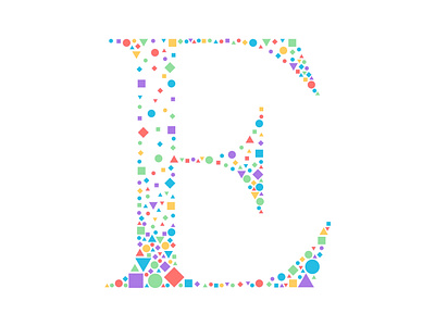 An E for Eloise dribbble weekly warm up dribbbleweeklywarmup e letter lettering shapes type type design typography warm up weekly challenge