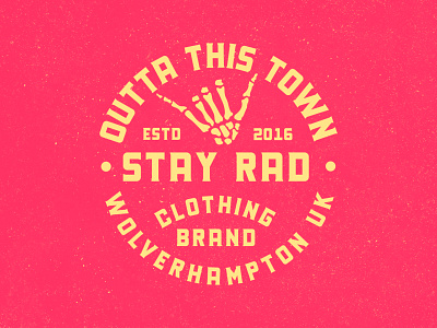 Stay Rad Badge 🤙 apparel badge badge design badge logo badgedesign badges branding clothing logo design skeleton