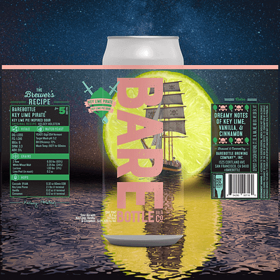 Key Lime Pirate - Craft Beer Label Design beer branding craft beer craftbeer design package design photo photography photoshop surreal surrealism