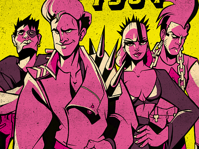 Class of 1984! 80s cinema pink punk retro trash