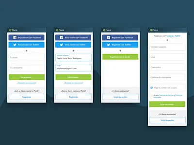 Login & Register Form - Platzi login register form
