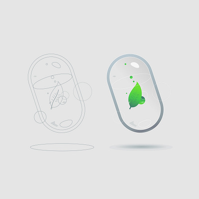 Green Capsule clean clean design clean resume clean ui cleaning illustration illustration agency illustration art illustration challenge illustration design illustration digital illustration ui illustrations minimal minimalism 3d minimalist minimalistic ui ui design uidesign