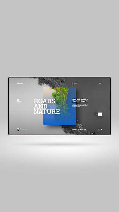 8designs concept design diseño gráfico graphicdesign inspiration interaction interface minimalist nature roads template uiux web webdesign webpage website