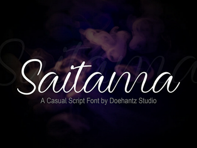 Saitama - Free Casual Script Font font script free casual