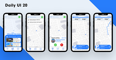 Daily UI 020 - Location tracker app daily 100 challenge daily ui dailyui map maps tracker ui uiux ux