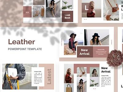 LEATHER Powerpoint Template deck google slide keynote pitch powerpoint ppt pptx presentation slide template