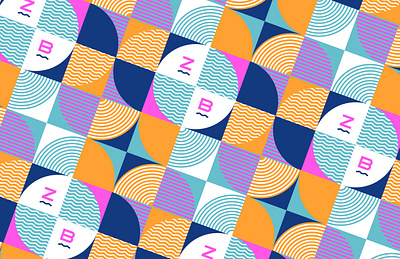 Zip Boats - Pattern branding circle colorful design illustration nautical pattern rainbow repeat repeat pattern vector