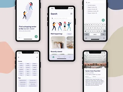 NJ Mall App (v2) adobe xd adobexd mall app shopping app