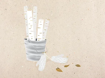 Autumn Spot Illo - Tree Chopping abstract autumn brush christmas fall illustration illustrator natural elements texture thanksgiving vector winter