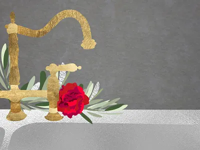 Winter Spot Illo - Sink abstract autumn design fall illustration illustrator texture vector winter