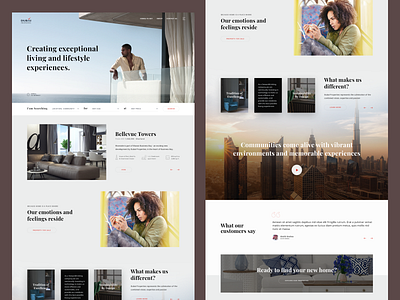 Dubai Properties website concept design homepage properties property developer property management real estate realestate ui ui design uidesign ux design uxdesign website
