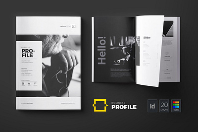 Company Profile Brochure branding brochure business catalogue clean company elegant indesign magazine modern portfolio profile template