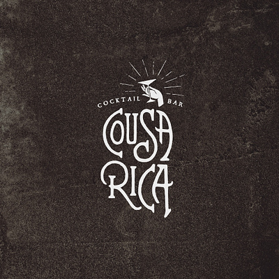 Cousa Rica Cocktail Bar – Logo Design brand branding design idea identity lettering logo logotype