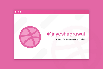 Thanks for Invitation @jayeshagrawal dribbble best shot dribbble invitation dribbble invite thanks for invite thanks giving