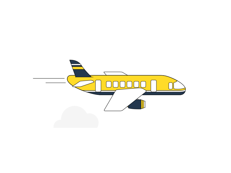 Airplane Animation after effects airplane animation gif illustration plane tutorial