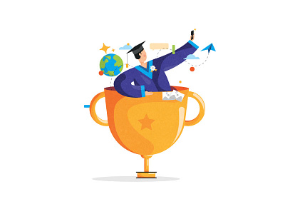 StudyAbroad abroad award education globe illustration interaction international international education reward study study abroad study abroad illustration studygram