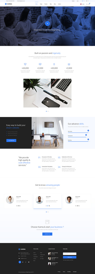 KARMA - About Page agency business creative design gallery modern portfolio webdevelopment wordpress wordpress design wordpress development wordpress theme