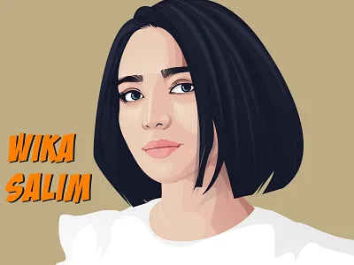 wika salim art character illustration illustrator portrait vector vexel work