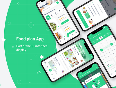 food plan app design design icon illustration iphonex logo ui ui interface ui kit ux