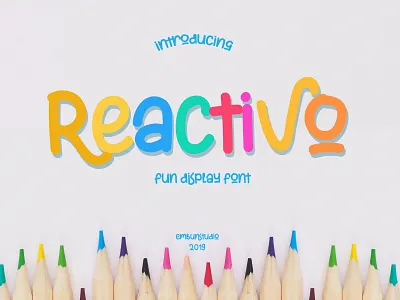 Reactivo Fun Display Font branding business design font font design hand lettering handwriting logo