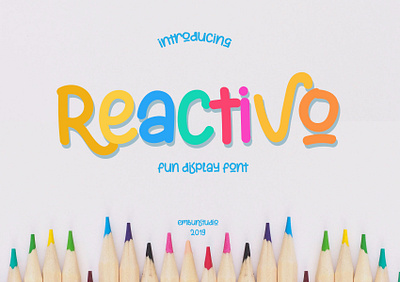 Reactivo Fun Display Font branding business design font font design hand lettering handwriting logo