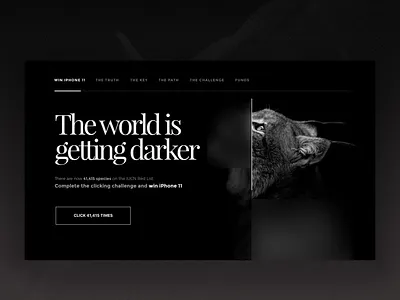 41 415 challenge clean design ecology endangered environment fun monochromatic quick ui simple species ui ux xd