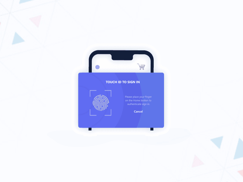 Photoshop gif animation for finger scan fingerprint gif gif animated illustration mobile design photoshop signin user experience design ux uxdesign