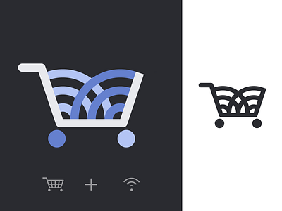 NFC Shop cart logo logodesign nfc nfc logo shop shop logo wifi wifi logo