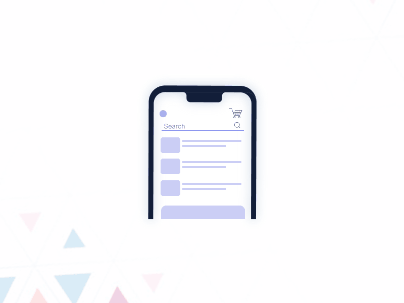 Mobile Search (Photoshop gif animation) design gif gifanimation illustration mobile ui search ui user experience design ux