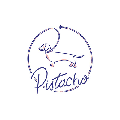 Pistachio design digital dog drawing dribbbleweeklywarmup illustration logo pet pistachio procreate sausagedog teckel vector