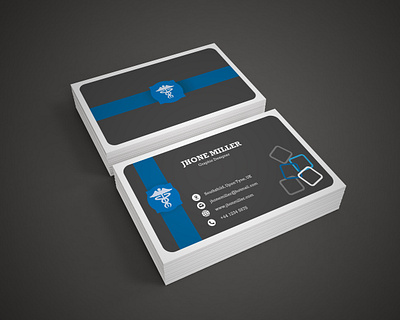 double sided Business card for Graphic Designer adobe photoshop black black white blue business businesscard card dabble sided design for graphic jpg nice nice logo psd simple standerd typography