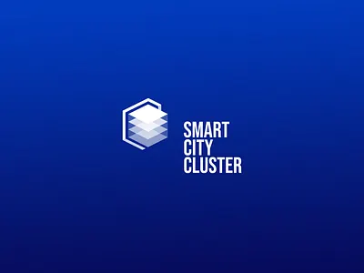 Smart City Cluster blue branding cluster logo smartcity