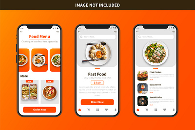 Food App UI Design Template app app design application apps apps design apps screen appstore branding food app food menu food ui mobile app mobile app design mobile app ui mobile app ui design mobile app ui ux design ui vector