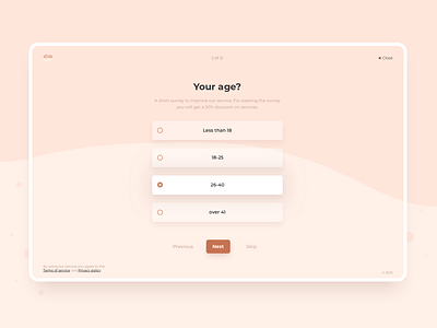 Select user type 064 daily ui survey ui ux web