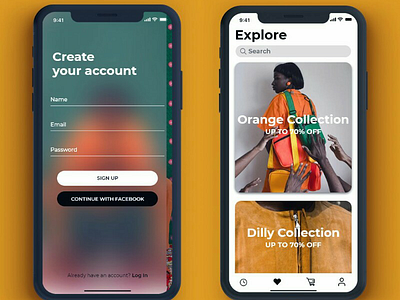 Pith Africa Ui Design pt2 clothing explore fashion shopping sign up ui ux woman