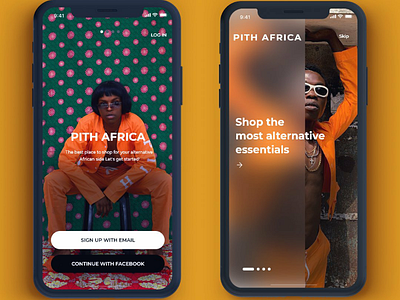 Pith Africa Ui Design fashion ui ux