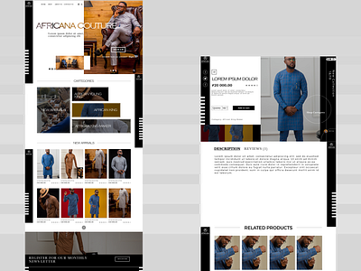 Clothing line design ecommerce figma ui ux