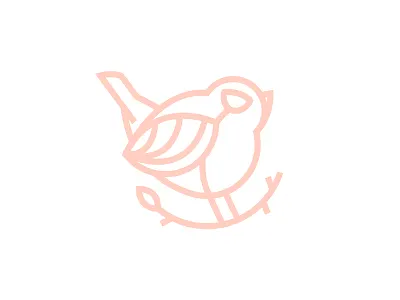 Robin animal design graphic design icon illustration letter work linework logo logo design monogram