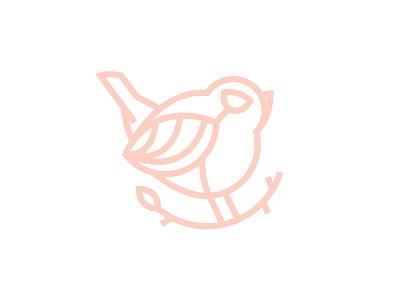 Robin animal design graphic design icon illustration letter work linework logo logo design monogram
