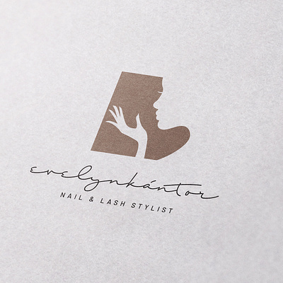 Evelyn nail and lash stylist logo art brand branding illustrator lash lashes logo logo design logodesign logos nail slovakia stylist vector