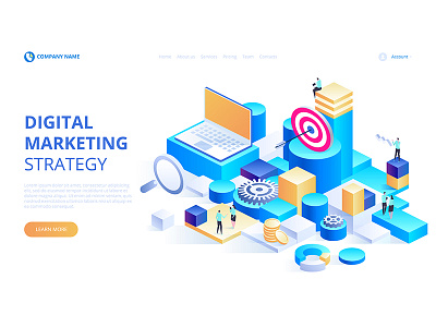 Business analysis, content strategy and management concept. art artwork design digital ideas illustration innovative isometric isometry technologies vector web webdesign