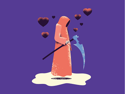 18/30 vectober - misfit grim reaper halloween illustration inktober misfit vectober