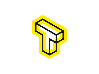 Brand | Tono ai black brand branding chilean design logo mark metal t typography vector yellow