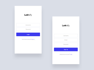SignUp & SignIn UI application design application ui login register signin user experience user interface