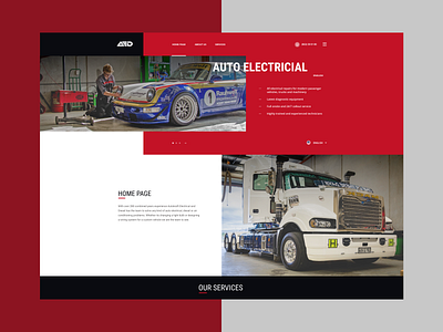 Auto Electricial auto black design figma good design icon illustration like minimal red typography ui ux vector vpn web web design webdesign webdesigner white