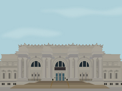 The Met architecture graphicdesign illustration illustrator inktober met museum vector