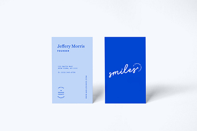 Smiles In OC- Business Card brand branding clean color palette design illustration illustrator lettering logo typography