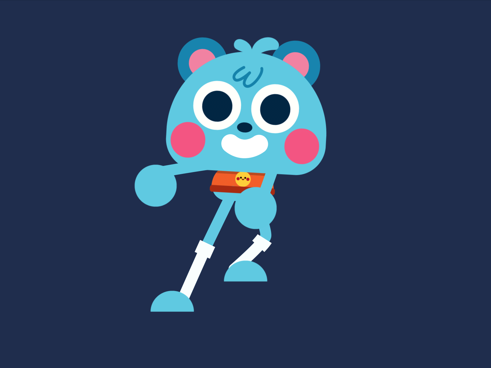 Blue bear 2danimation animated animated gif animation animation 2d fun gif illustration illustrator loop motion motion design motionart motiongraphics vectore