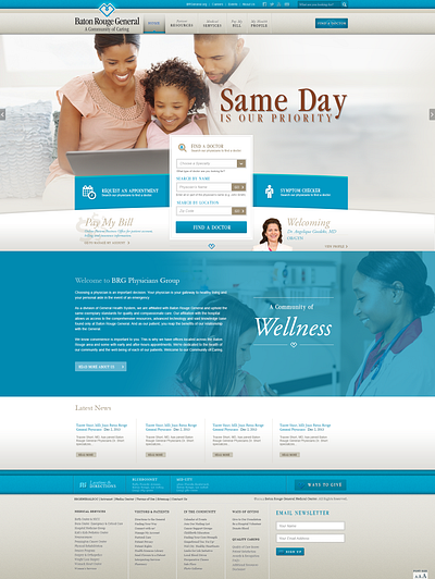 Baton Rouge Physicians Group Website Design website