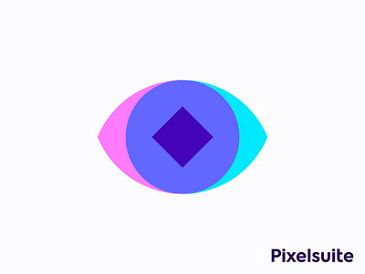 Logo concept for website builder branding editor square geometric logo eye pixel pupil human icon brand branding pixelation vadim carazan brands identity visual web online edit